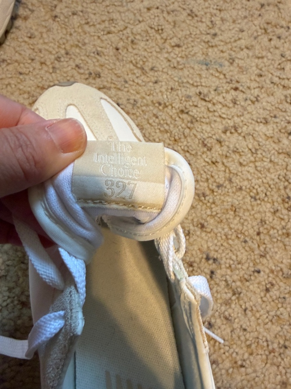 New balance 327 white light tan sneakers - Picture 8 of 9